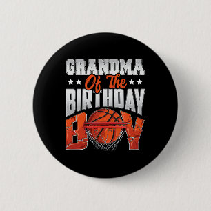 Oma Basketball Geburtstag Boy Family Baller b-da Button