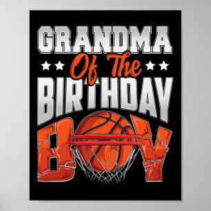 Oma Basketball Geburtstag Boy Family Baller b-da Poster