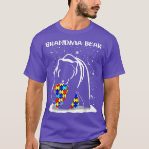 Oma Bear Autismus Bewusstsein Oma Mama Frauen Gi T-Shirt