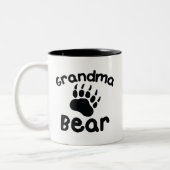 Oma Bear Zweifarbige Tasse (Links)