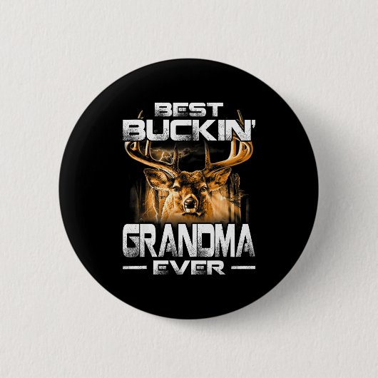 Oma beim Buckeln aller Zeiten Hemd Hirschjagd Buck Button (Vorderseite)