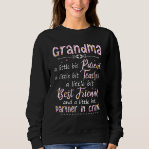 Oma Best Friend und ein bisschen Partner in Sweatshirt