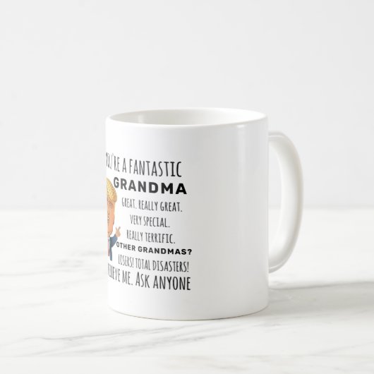 Oma Best Geschenk Kaffeetasse (VorderseiteRechts)