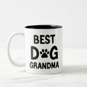 Oma, Bester Hund, Oma, ich Liebe mein Großhund Zweifarbige Tasse (Links)