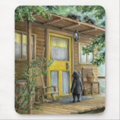 Oma-Besucher Mousepad (Vorne)