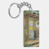 Oma-Besucher Schlüsselanhänger (Vorderseite links)