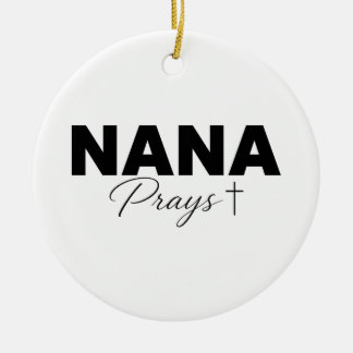 Oma betet 2026 Andenken Keramik Ornament