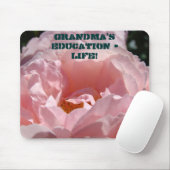 Oma Bildung LIFE! Mousepad Pink Rose (Mit Mouse)