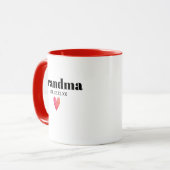 Oma Birth Announcement Tasse (Vorderseite Links)