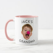 Oma Birthday, Baby Face Dady Geschenk, Custom Face Tasse (Links)