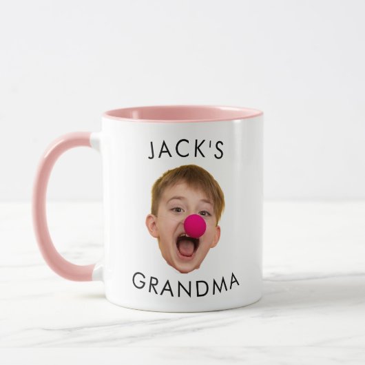 Oma Birthday, Baby Face Dady Geschenk, Custom Face Tasse (Links)