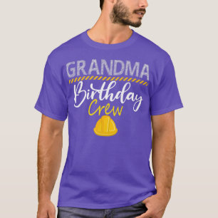 Oma Birthday Crew Construction Hat Birthday Pa T-Shirt