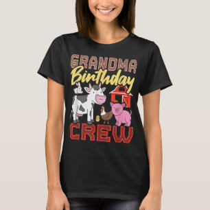 Oma Birthday Crew Farm Tiere Geburtstagsparty T-Shirt