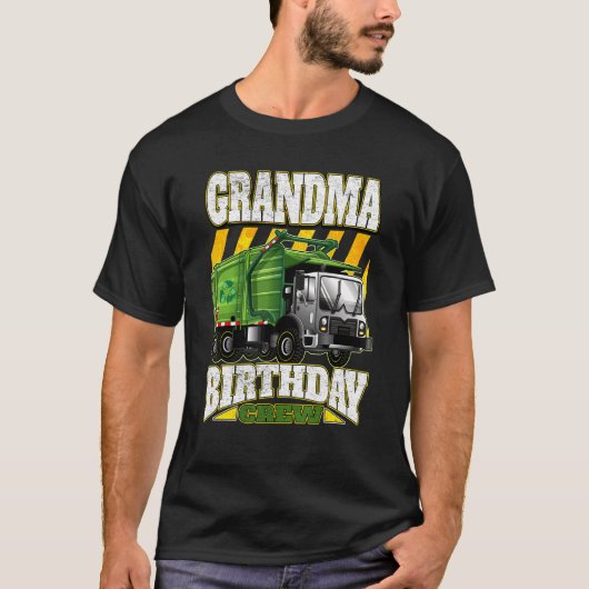 Oma Birthday Crew Garbage Trucks T-Shirt (Vorderseite)