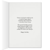 Oma Birthday mit Rollen und Blume (Innen (Rechts))