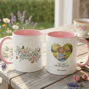 Oma-Blumen-Tasse - Wasserfarbenes botanisches Gesc Tasse