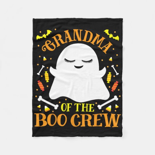 Oma Boo Crew Ghost Matching Family Set Hallowe Fleecedecke (Vorderseite)