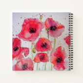 Oma Book Poppa Rote Blume Notizblock (Rückseite)