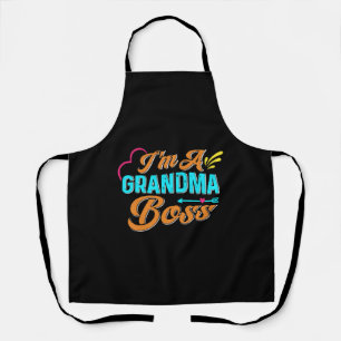 Oma Boss Granny Super Grandma Schürze