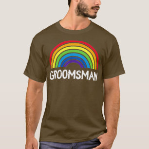 Oma Bräutigam Hochzeit LGBT Stolz Schwul Junggesel T-Shirt