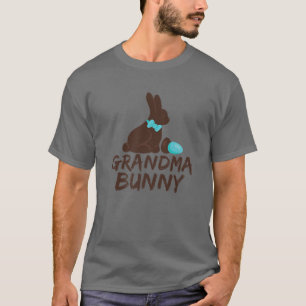 Oma Bunny Chocolate Niedlich Matching Family Easte T-Shirt