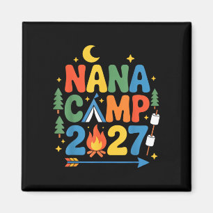 Oma-Camp 2027 Familienurlaub Sommer-Camping-Crew Magnet