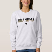Oma Cheetah Leopard Print Großmutter Geschenk Sweatshirt (Vorderseite)