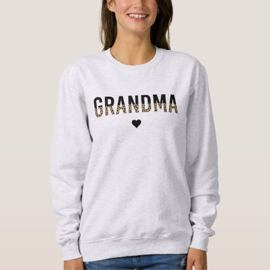 Oma Cheetah Leopard Print Großmutter Geschenk Sweatshirt (Vorderseite)