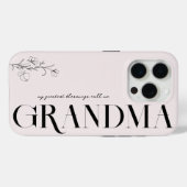 Oma | Chic Boho Lettering & Floral Case-Mate iPhone Hülle (Rückseite (Horizontal))