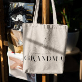 Oma | Chic Boho Lettering & Floral Tragetasche