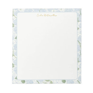 Oma Chic Hortensien Blumen Customizable Notizblock