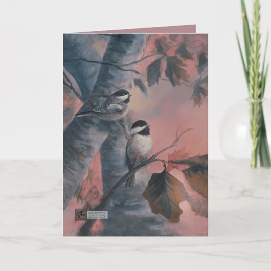 Oma-Chickadees Dankeskarte (Vorderseite)