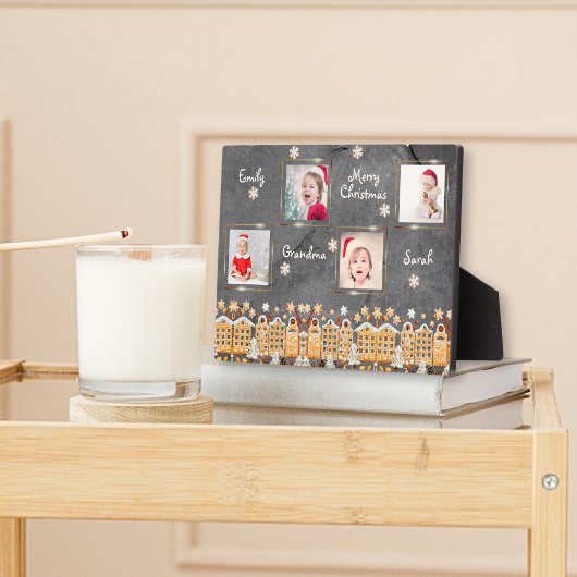 Oma Christmas Ginger Cookie Foto Grid Collage Fotoplatte