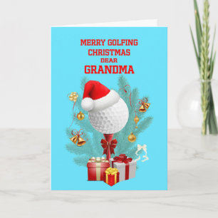 Oma Christmas Golfball Feiertagskarte
