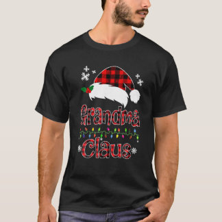 Oma Christmas Santa Claus Rotes kariertes Shirt Gr