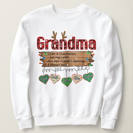 Oma Christmas Sweatshirt (Design vorne)
