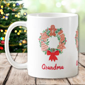 Oma Christmas Wreath Kaffeetasse