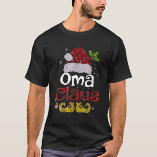 Oma Claus Shirt Christmas Pajama Familie Matching 