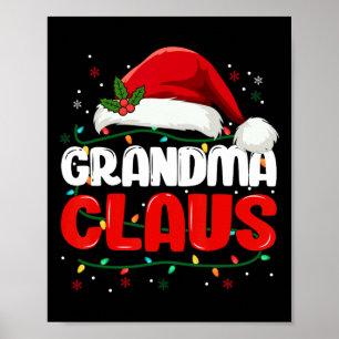 Oma Claus Weihnachten Weihnachten Weihnachtsfrauen Poster