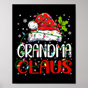 Oma Claus Weihnachten Weihnachten Weihnachtszeit W Poster