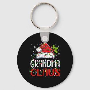 Oma Claus Weihnachten Weihnachten Weihnachtszeit W Schlüsselanhänger