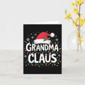 Oma Claus Weihnachtsbeleuchtung Weihnachtsfamilie Karte (Gelbe Blume)