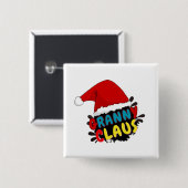 Oma Claus Weihnachtsgeschenk, Button (Vorne & Hinten)