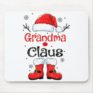 Oma Claus Weihnachtskostüm Pyjama Familien-Matchin Mousepad