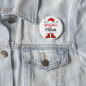Oma Claus Weihnachtskostüm Pyjama Familienpassend Button (Beispiel)