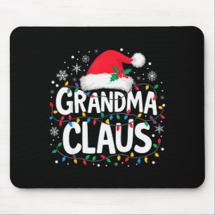 Oma Claus Weihnachtslichter Santa Familie Passend Mousepad