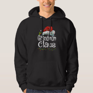 Oma Claus Weihnachtsmann Weihnachten Pyjama Famili Hoodie