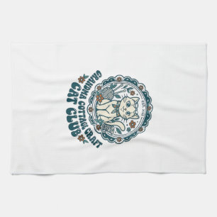 Oma Cottage Craft Katze Haustierliebhaber Shirt Ku Geschirrtuch