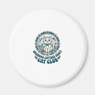 Oma Cottage Craft Katze Haustierliebhaber Shirt Ku Magnet