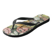 Oma-Couch-Muster 2 Badesandalen (Schrägansicht)